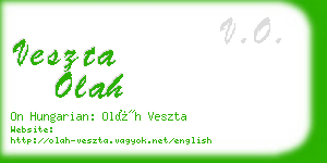 veszta olah business card